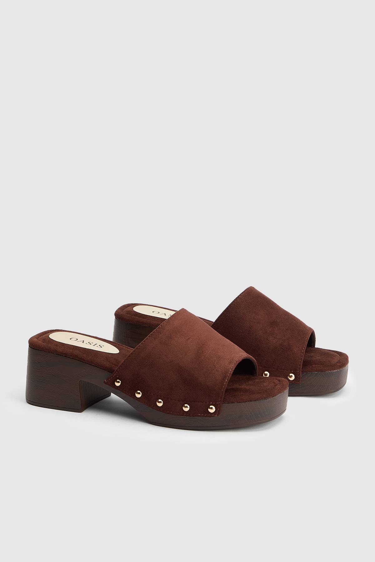Oasis Sandales Mules À Talons Hauts Henrie En Synthétique