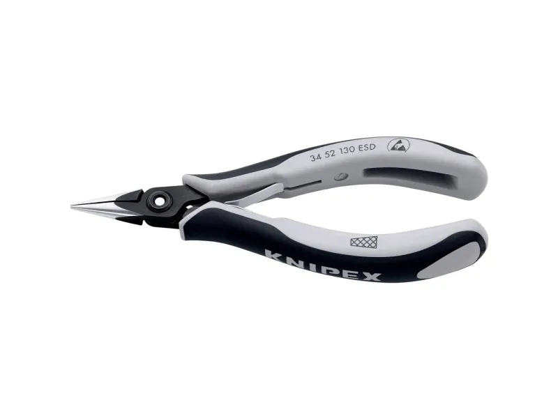 Knipex 34 52 130 ESD, Krom-vanadium-stål, Sort, Grå, 130 mm, 61 g
