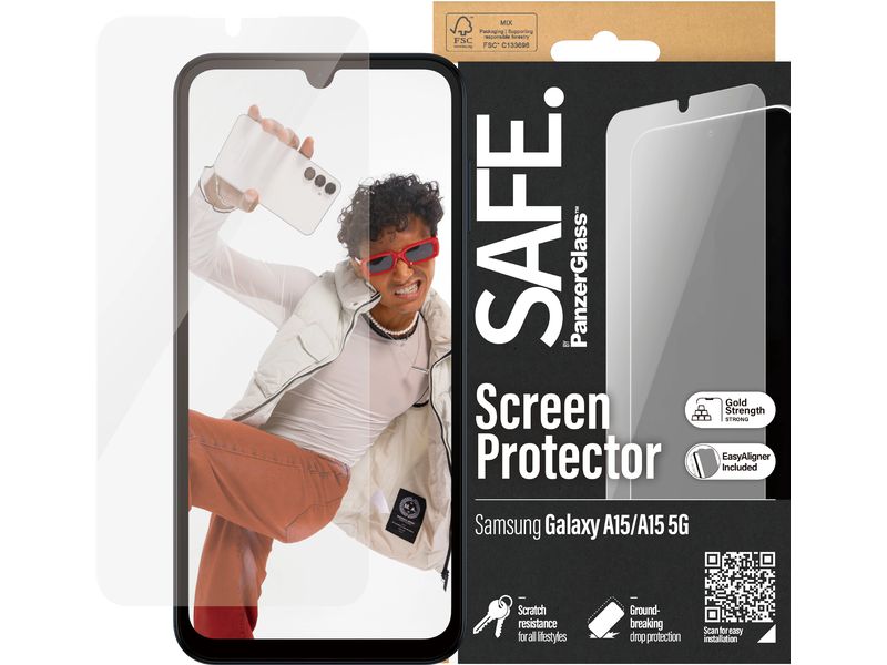 SAFE. Displayschutz Ultra Wide Fit Galaxy A15 / A15 5G Display-Schutzfolie für das Samsung Galaxy A15 5G/Galaxy A15