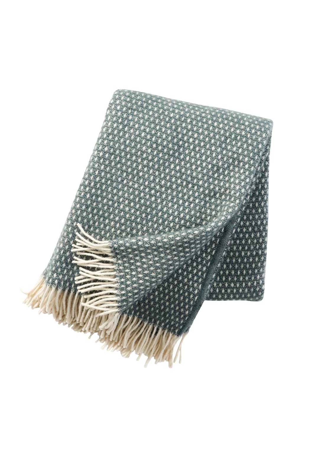 Klippan Yllefabrik Wolldecke Knut Balsam Green
