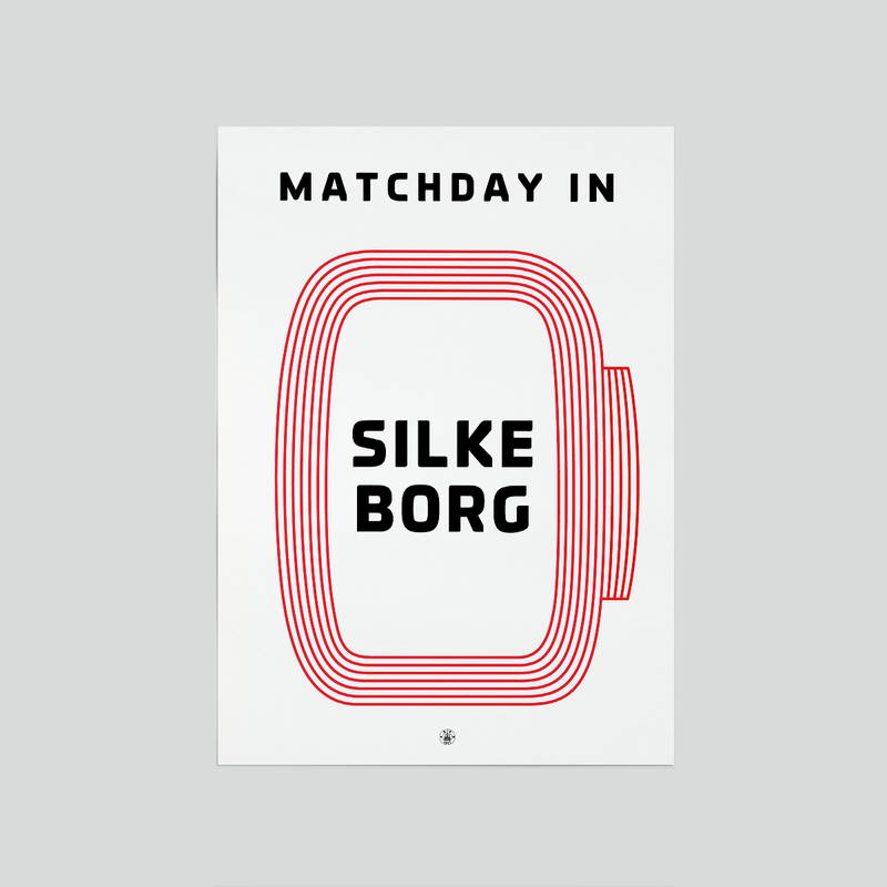 Silkeborg IF Plakat Stadion 50x70 cm