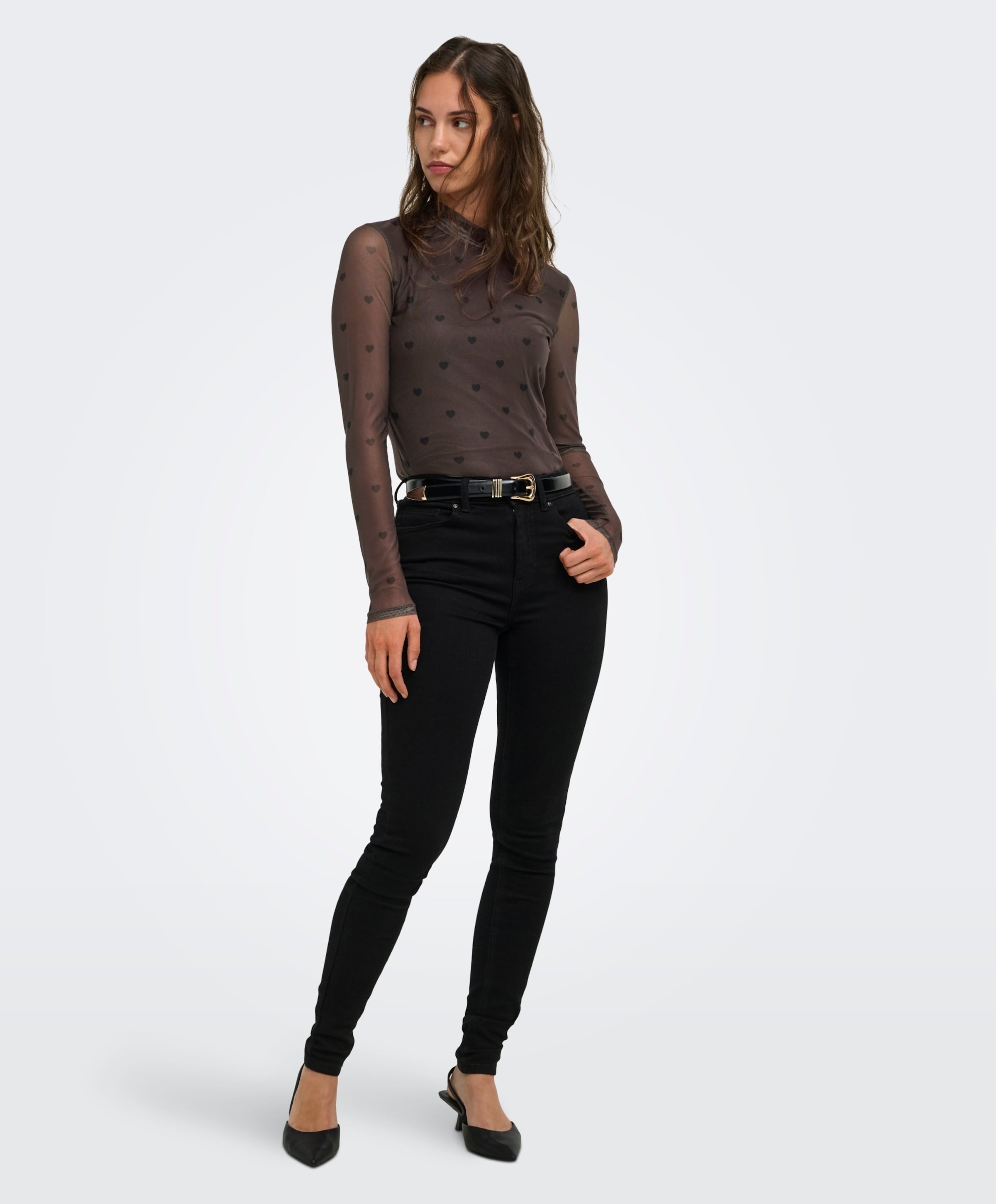 Only Dames top bruin