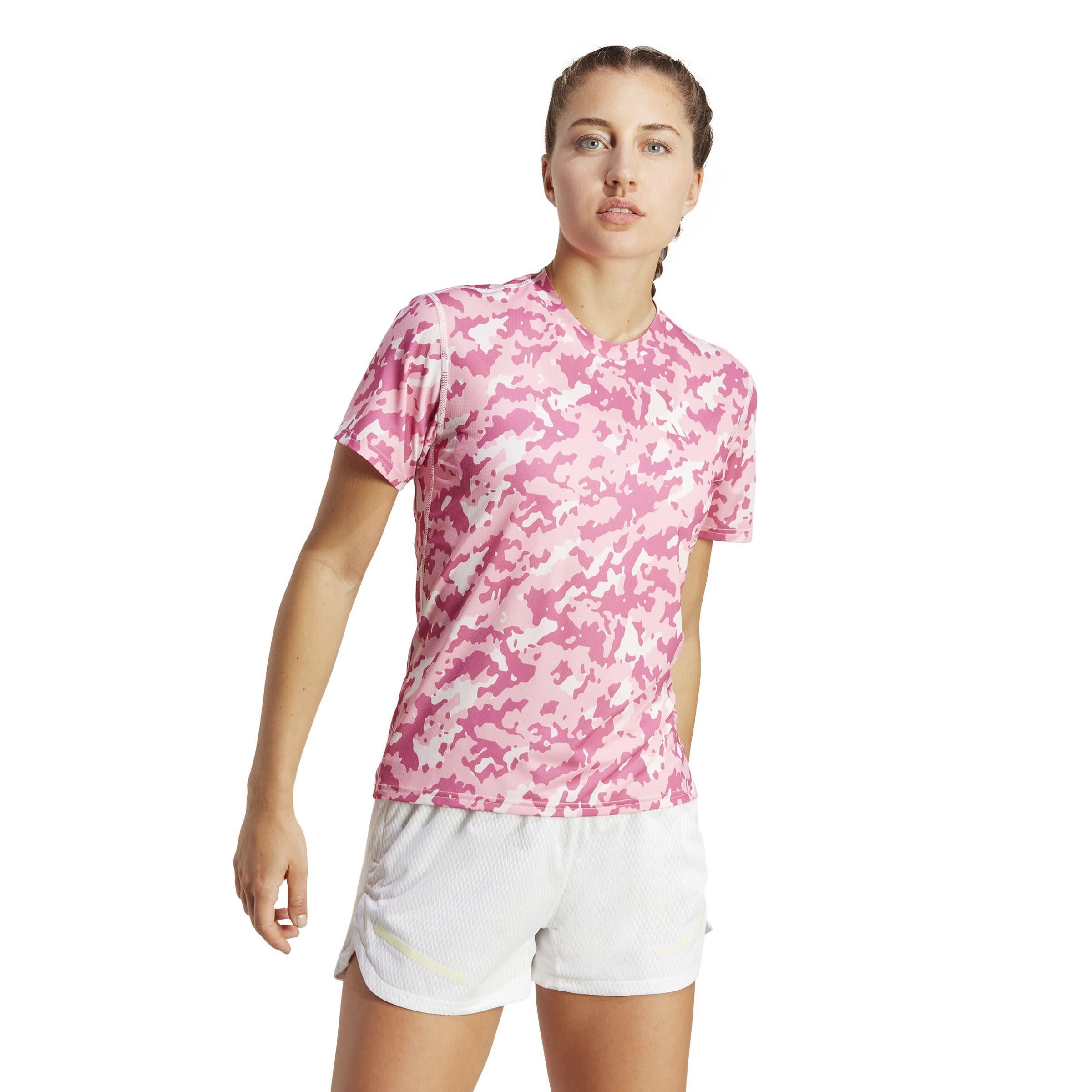adidas Camo Print T Shirt Womens