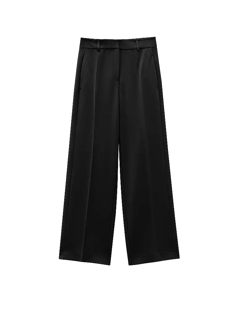 SOMEDAY Businesshose Wide Fit CATSBY DETAIL schwarz