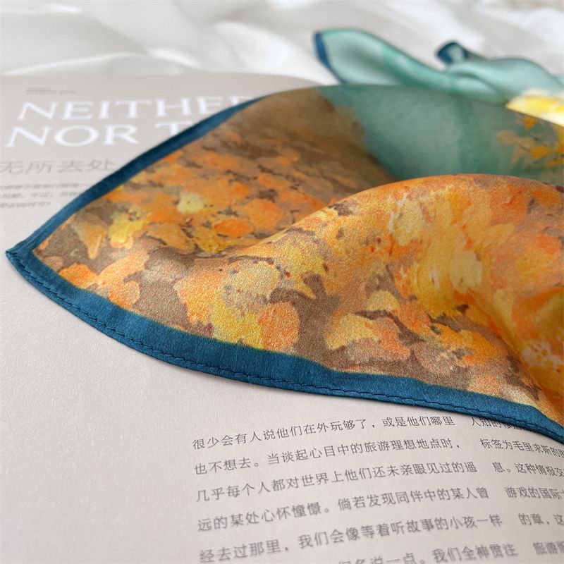 SOCOOL - Zijden sjaal met print (diverse designs)