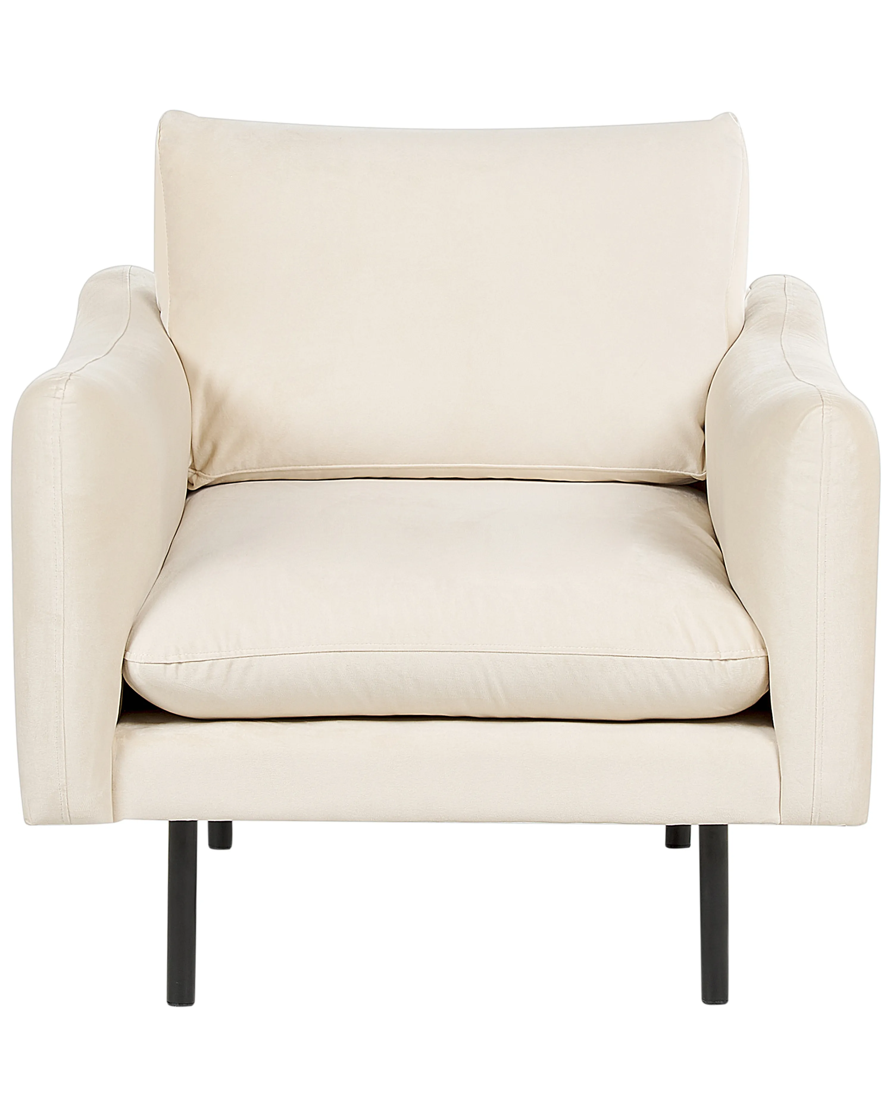 Fauteuil VINTERBRO Fluweel Lichtbeige