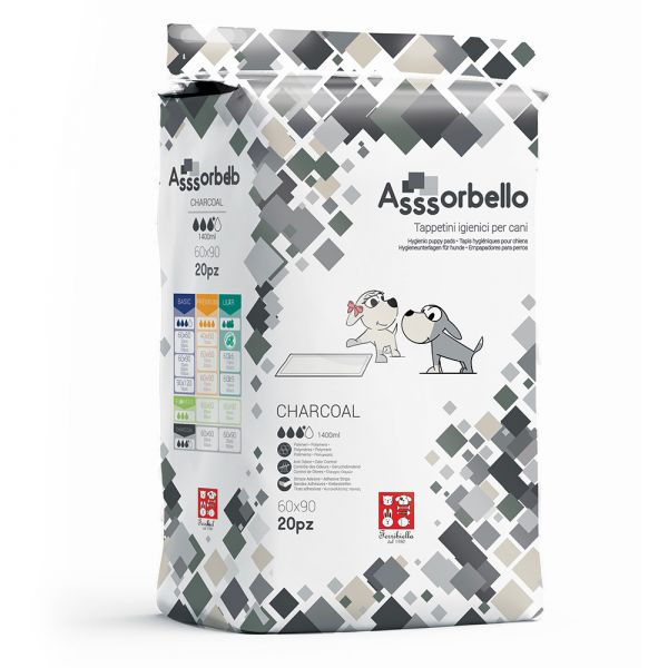 Ferribiella Resguardos com Carvão Ativado Cães 60 x 90 cm 20 Unidades