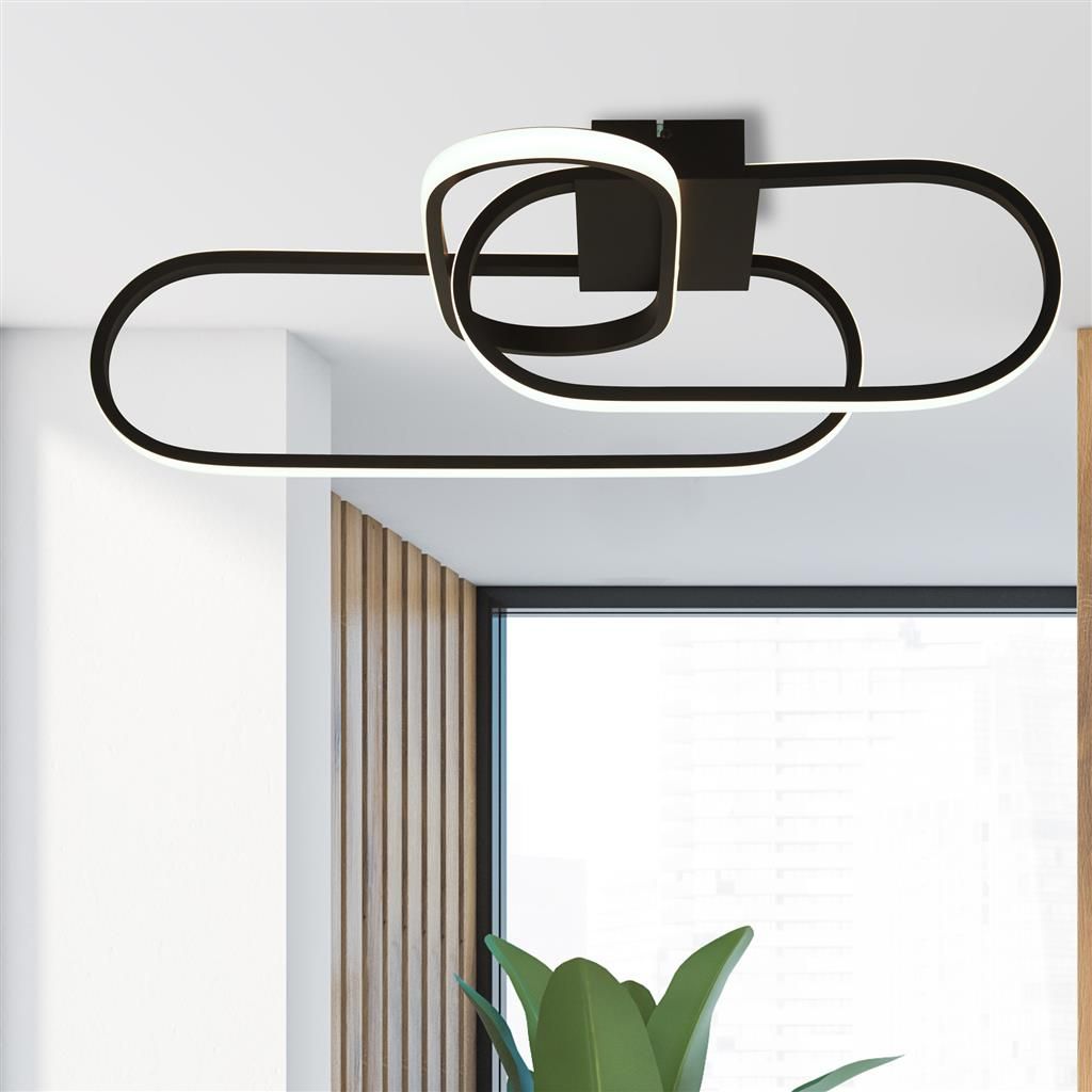 Plafondlamp 61774BK Clip B38.5 x D65 cm
