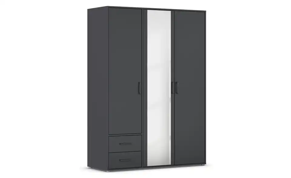 Drehtürenschrank ohne Absetzung 140 cm 3 Stück