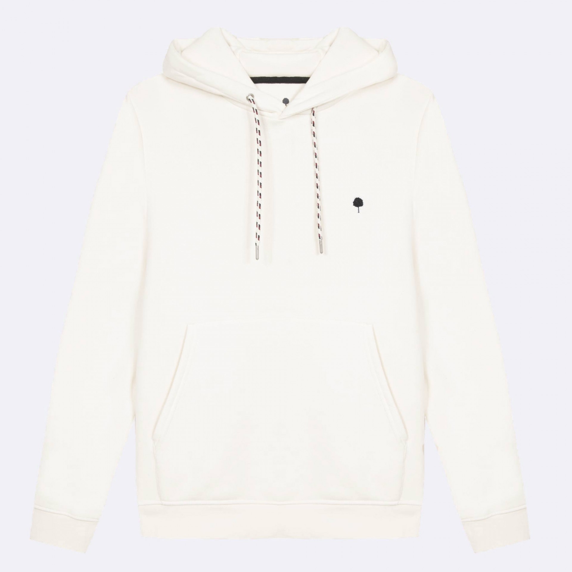 Sweat à capuche écru coton et polyester recyclé - modèle Dirac