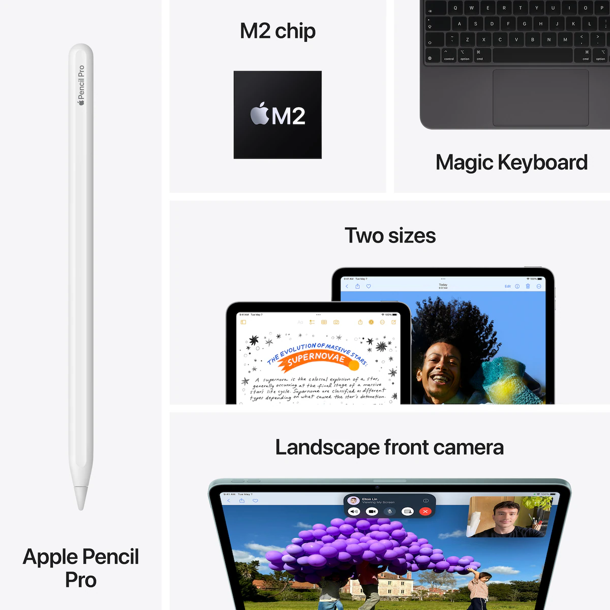 iPad Air 13 M2 128GB WiFi + Cellular (Stjerneskinn)