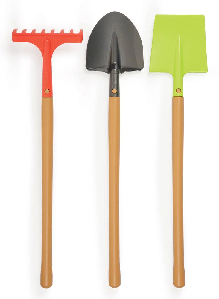 JARDIN ET SAISON - FILET DE 3 GRANDS OUTILS DE JARDIN 70 CM