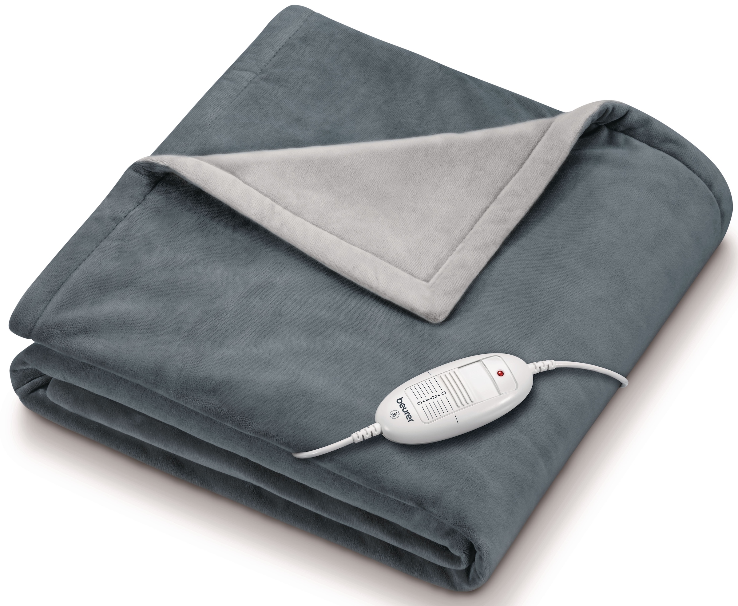 BEURER Heizdecke »HD 75 Cosy Dark-Grey, elektrische Wärmedecke zum Einkuscheln« Mit 6 Temperaturstufen, Abschaltautomatik, maschinenwaschbar