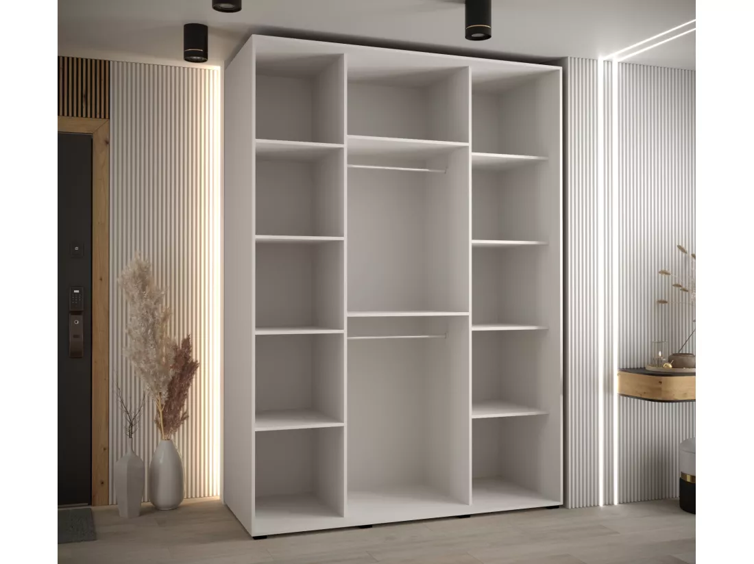 ARMOIRE DAVOS 12 À PORTES COULISSANTES 235,2/160/60 3 portes