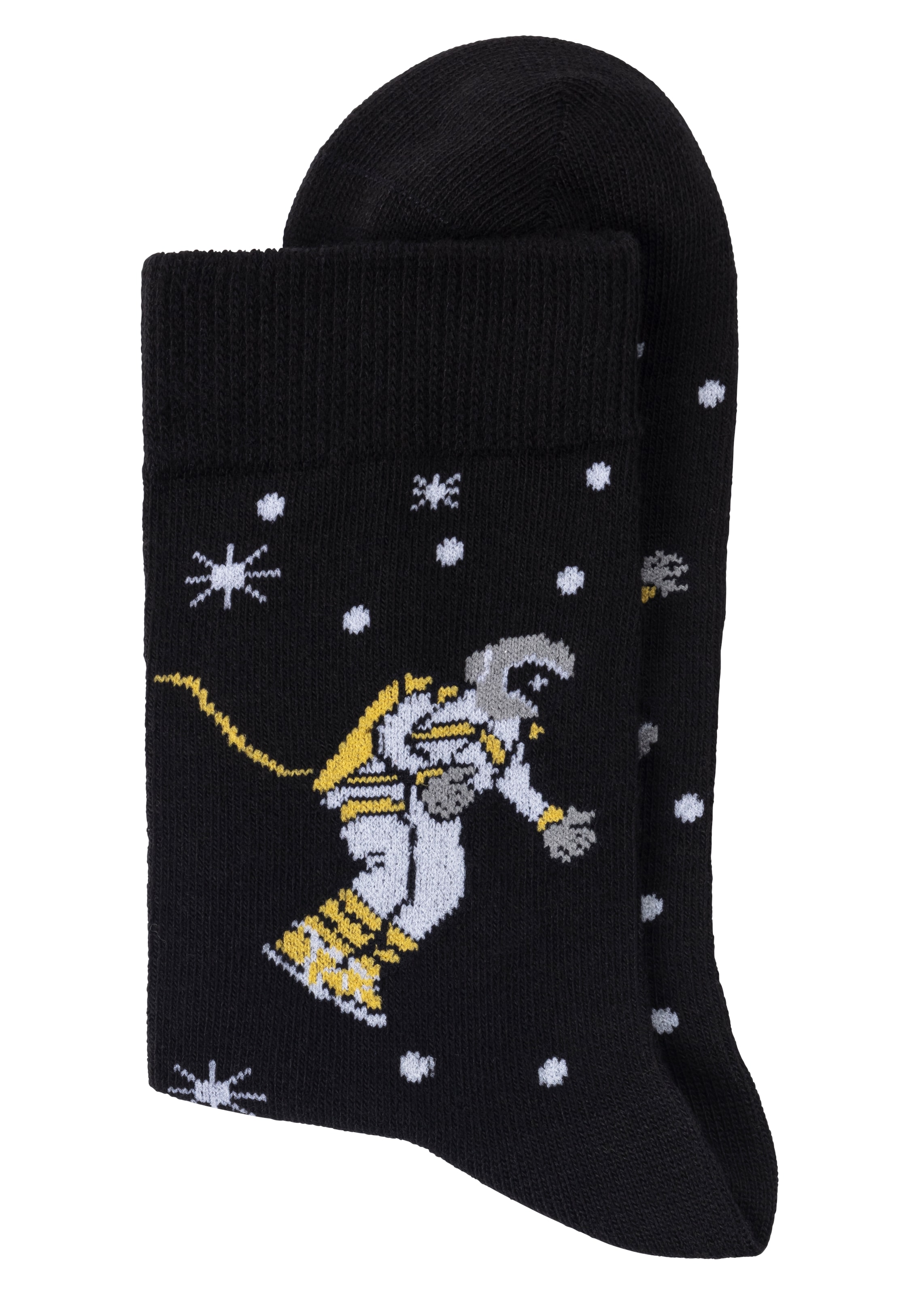 H.I.S Socken Packung, 4 Stk. tlg. mit eingestrickten Motiven