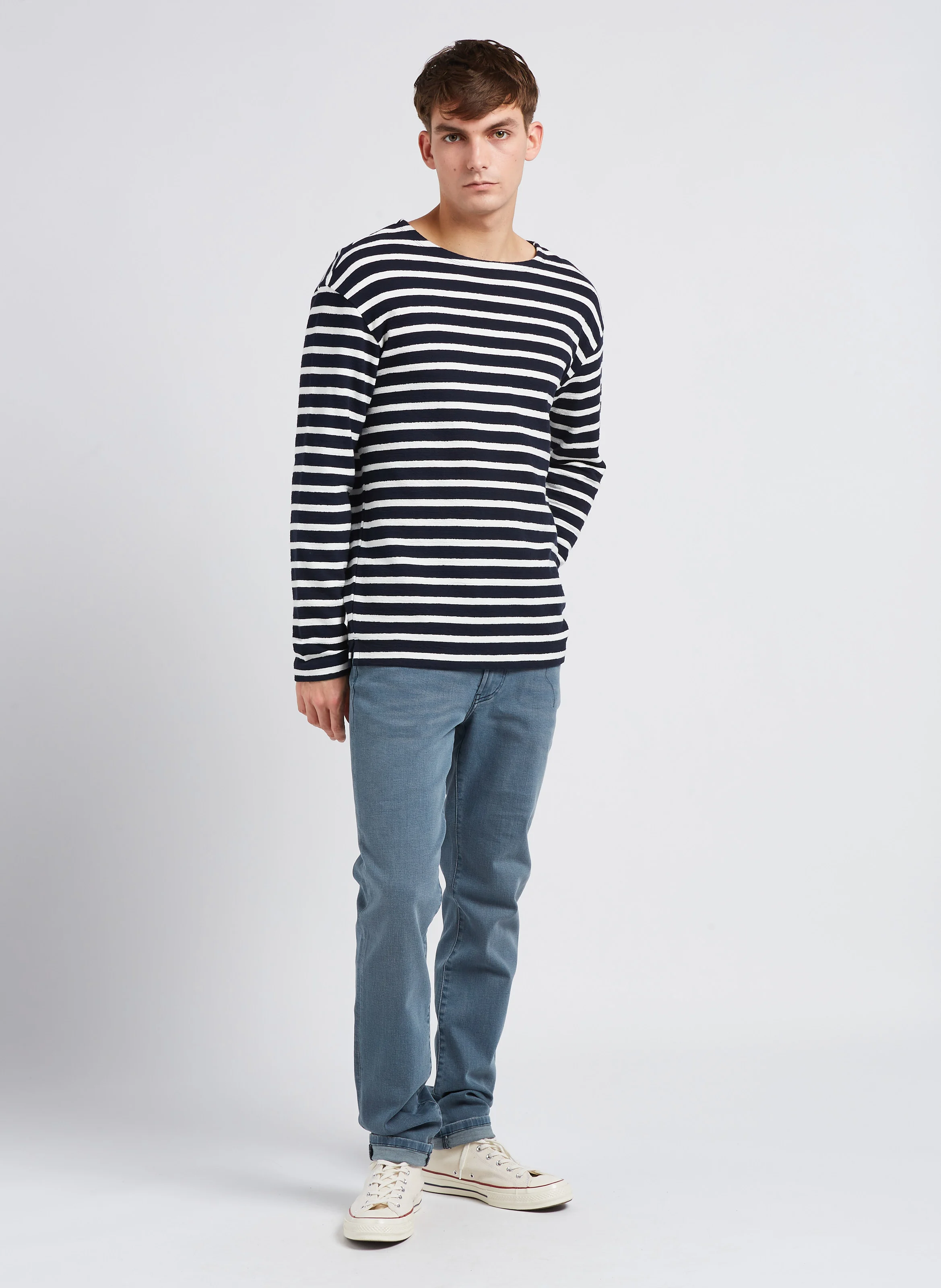 Jean slim en coton bio stretch| Bleu