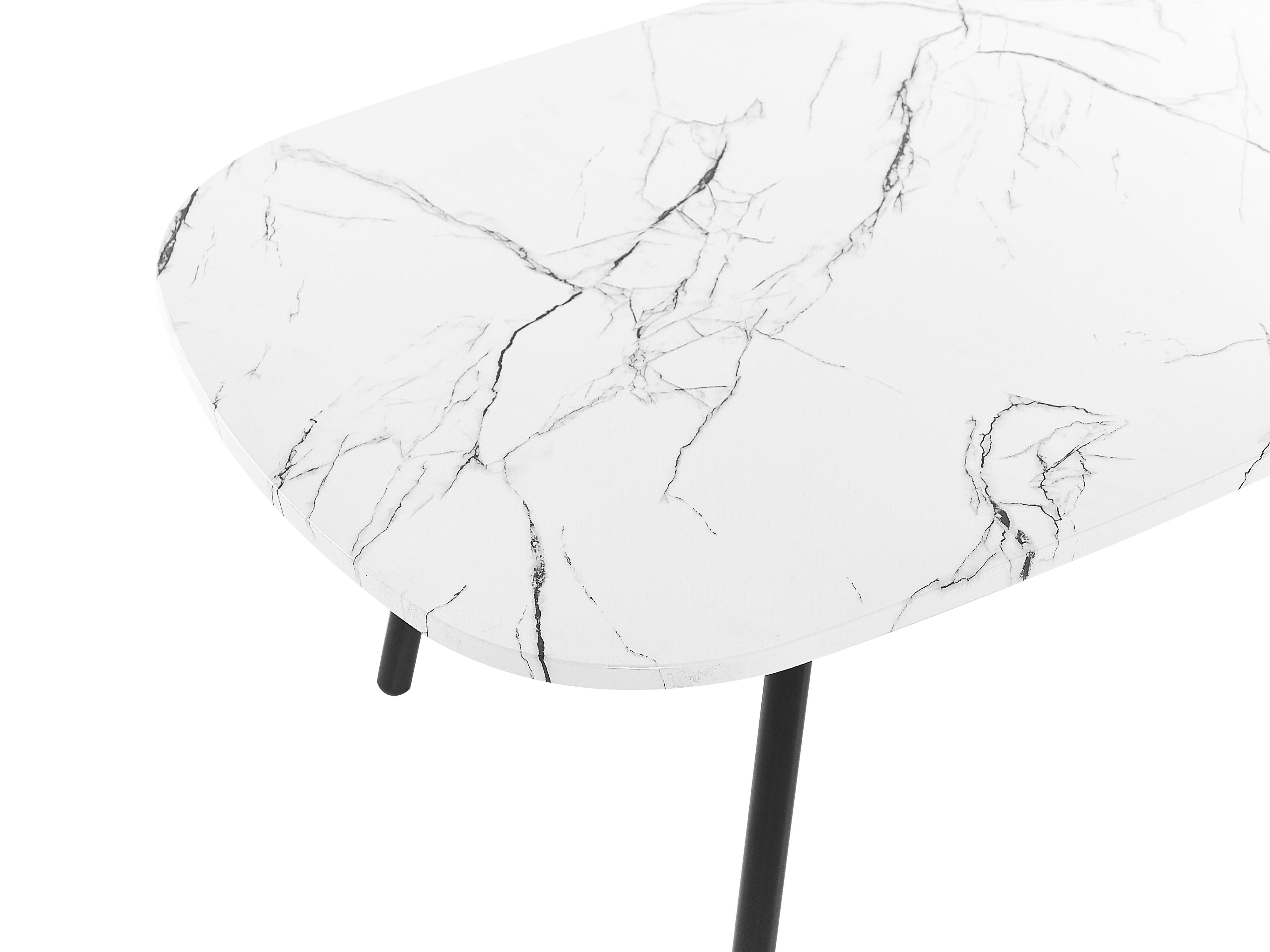Salontafel BIDDLE Wit marmer