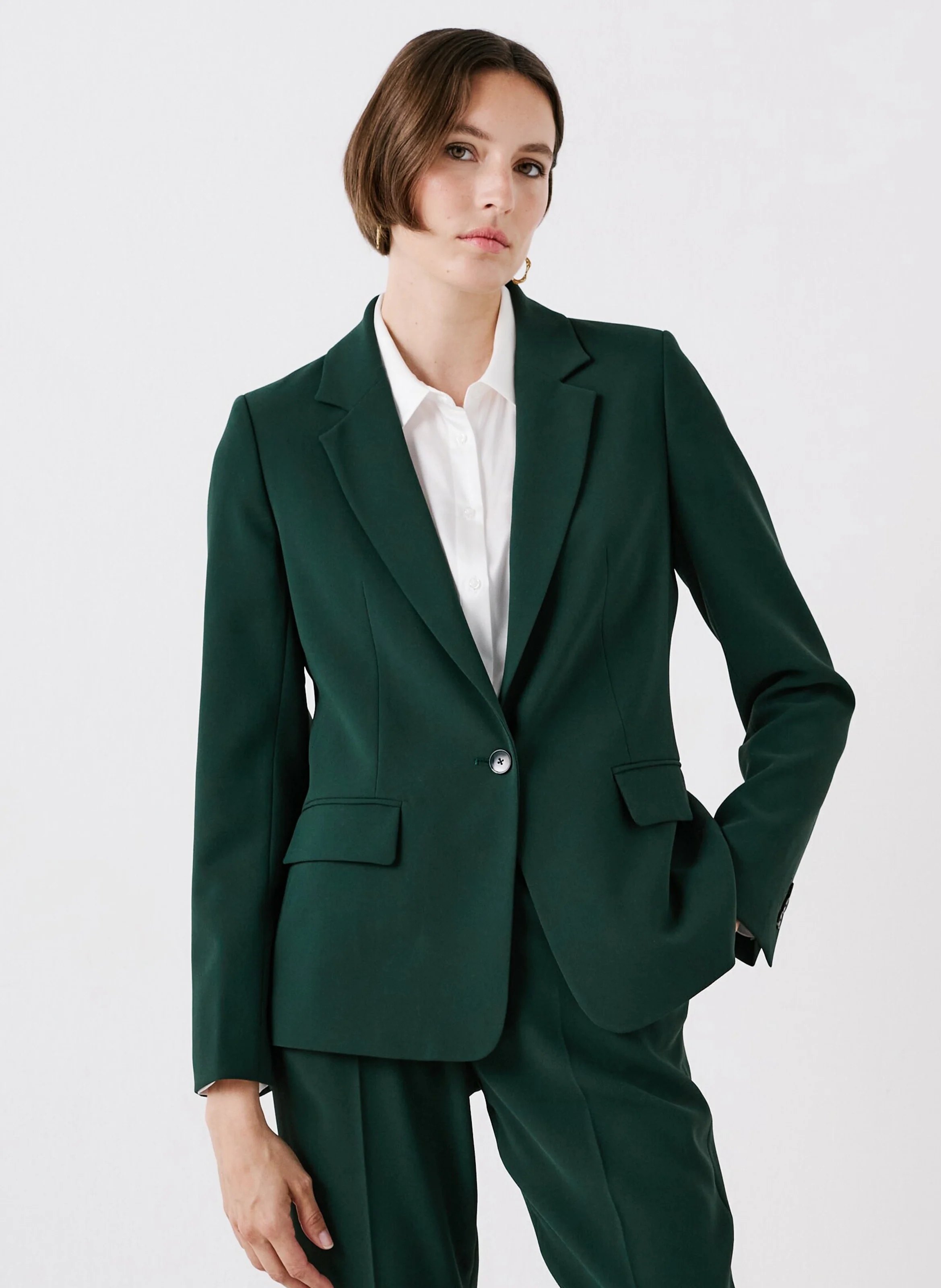 VANTEA2 - Veste de tailleur ajustée | Vert