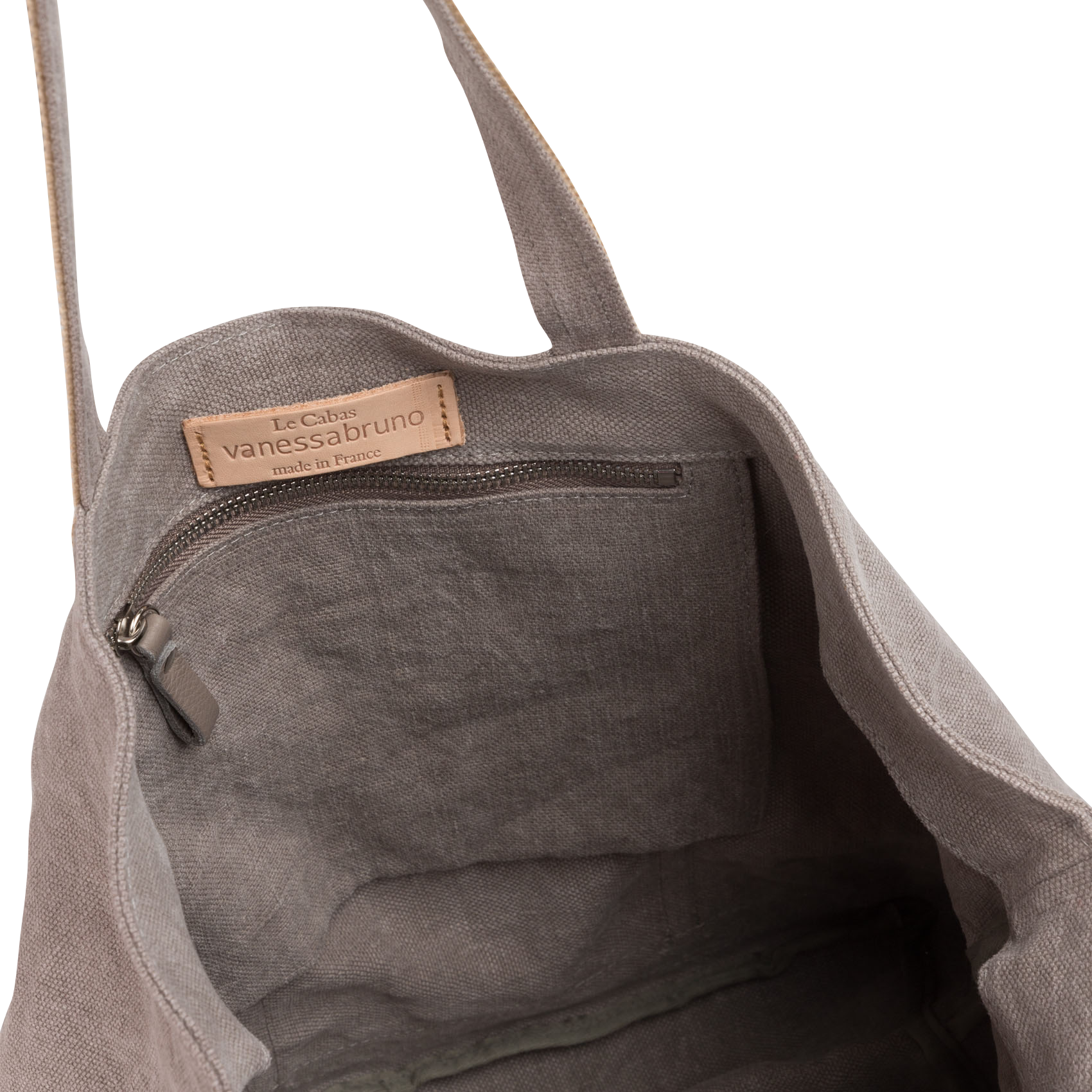 Cabas L en lin | Gris