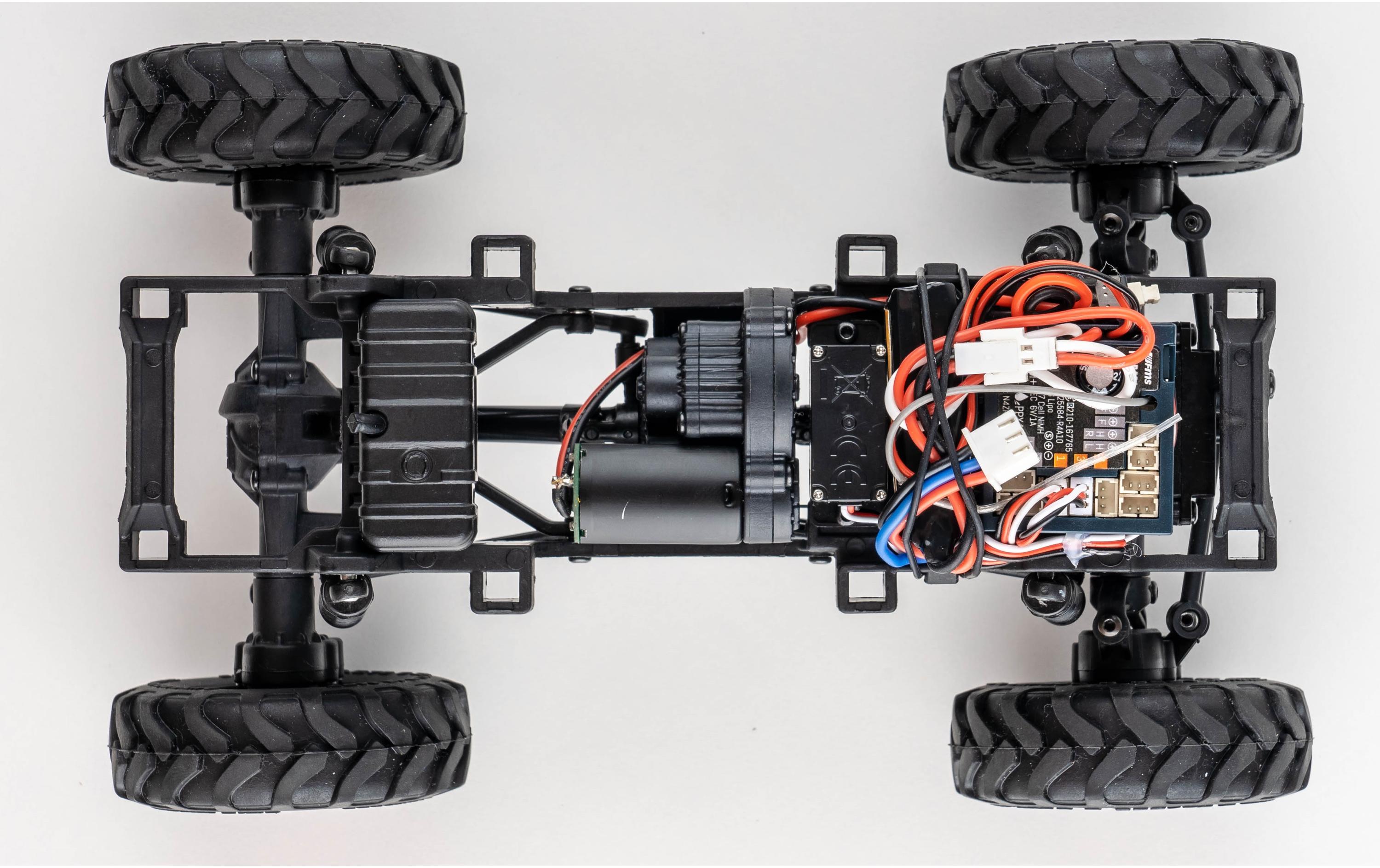 Scale Crawler FCX24 Power Wagon Mud-Racer, Blau 1:24, RTR<br>Rock Crawler im Miniformat mit 2-Gang Getriebe