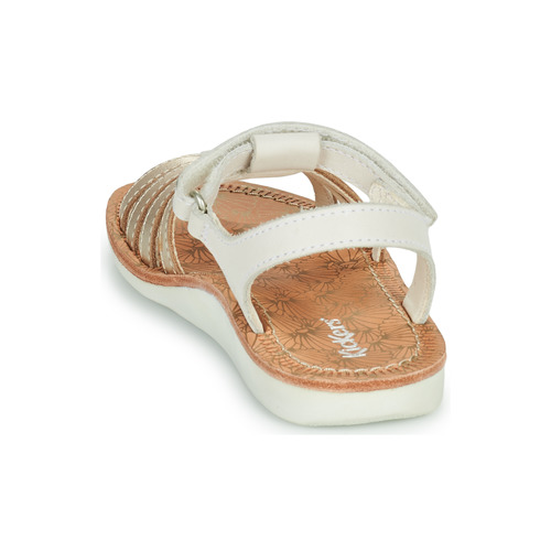 Kickers - COSMETICK - Blanc / Doré