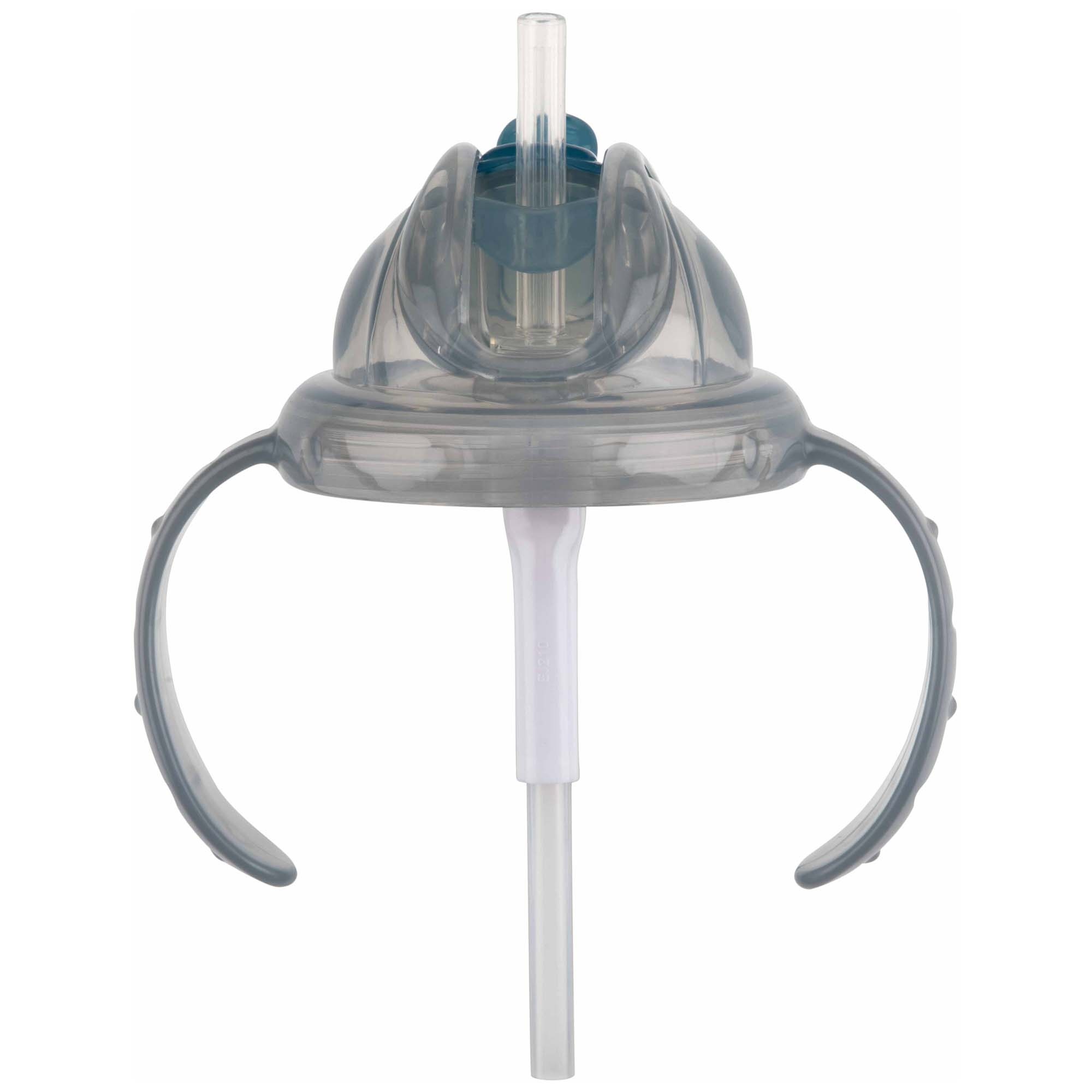 Nûby Flip-it antilekbeker met handvatten 240ml grijs