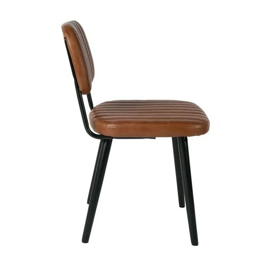 Housecraft Jake Worn Eetkamerstoel Kunstleer Bruin