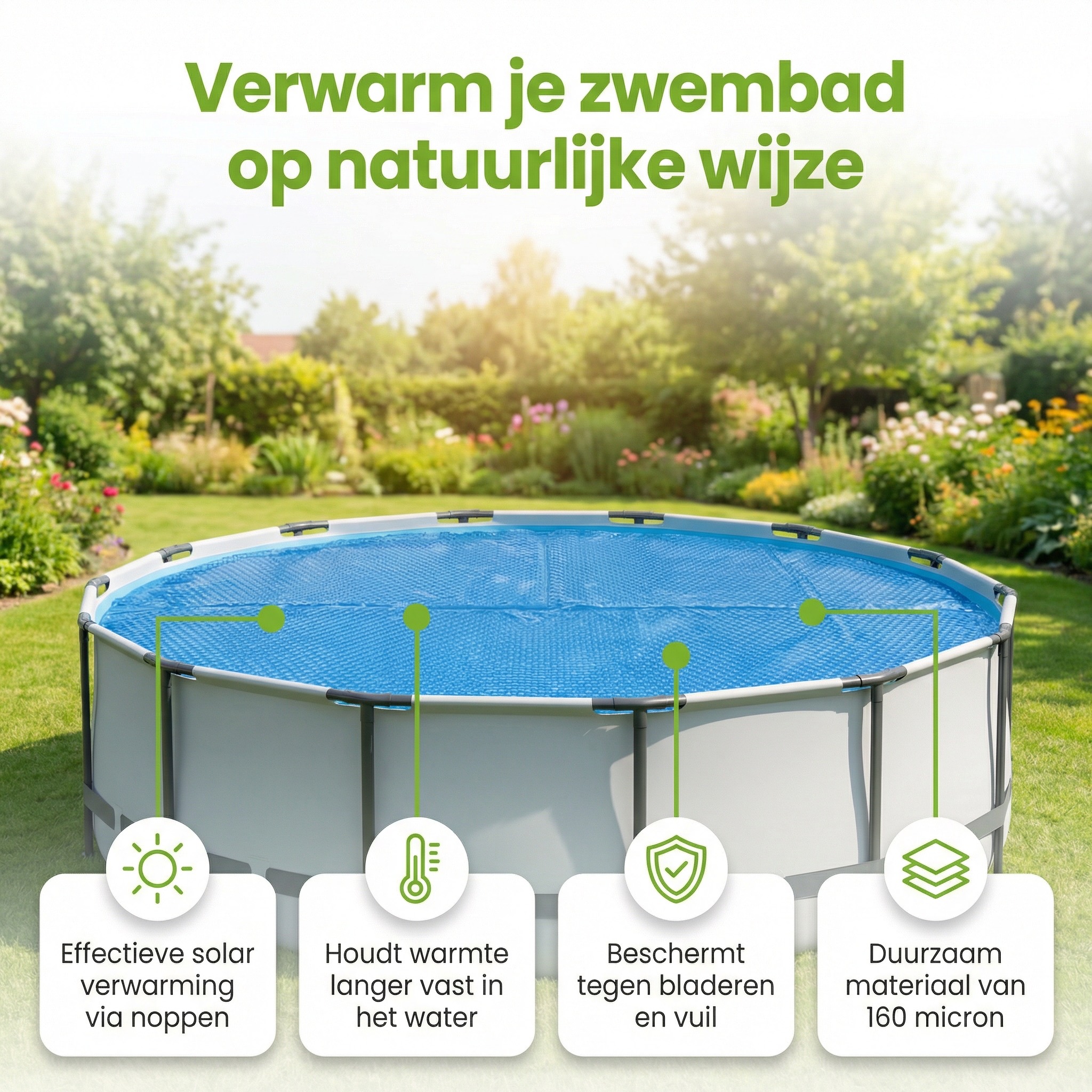 Comfortpool ø366 cm solarzeil - Blue