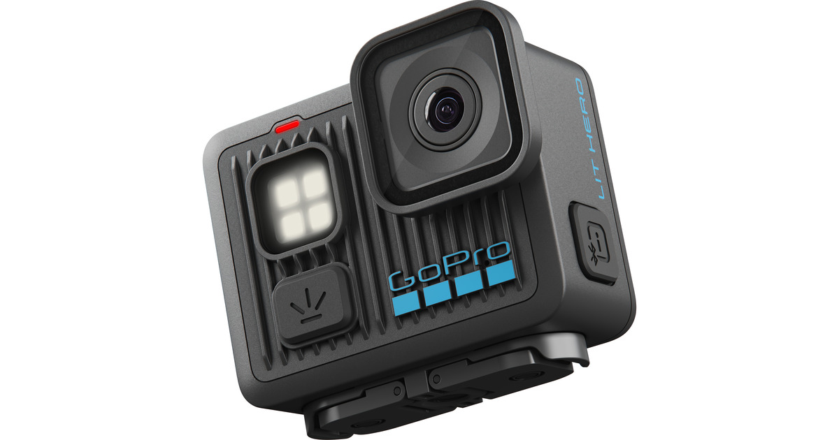 GoProLIT HERO videocamera  (Zwart, Wi-Fi 6, Bluetooth LE 5.3, USB-C)