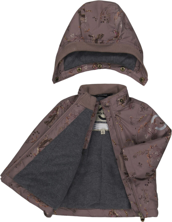 Mikk-Line Polyester Baby Jacket - Aop Twilight mauve