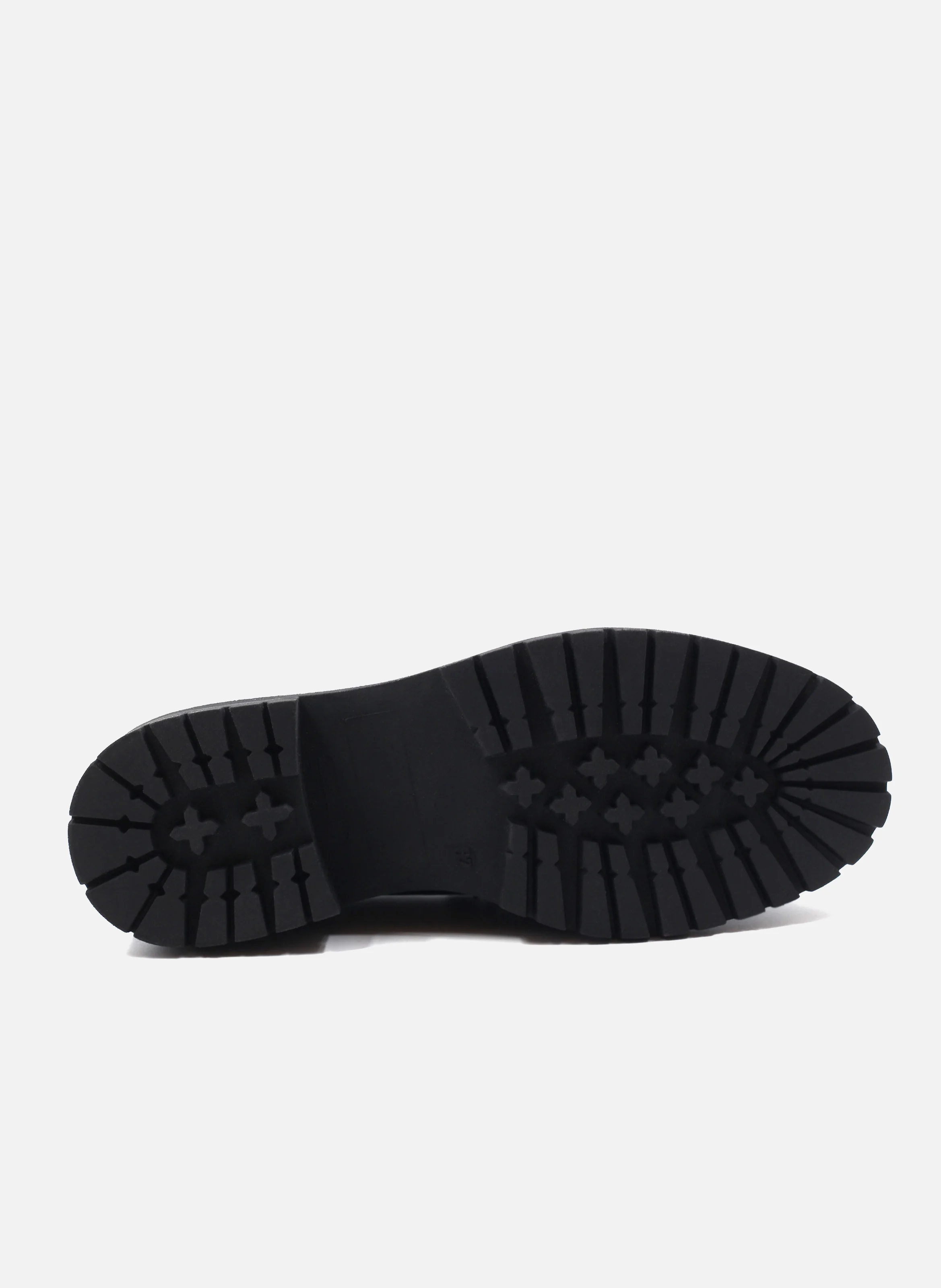 Mocassins crantés cuir lisse | Noir