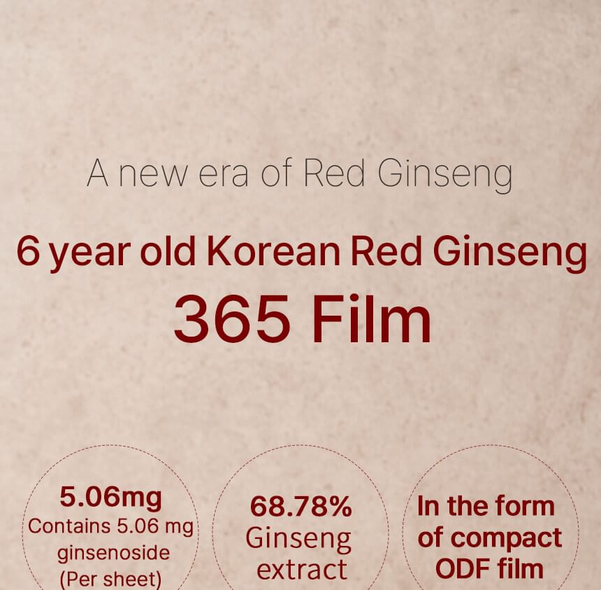 JUNGWONSAM - Koreaanse rode ginseng-extract 365-film