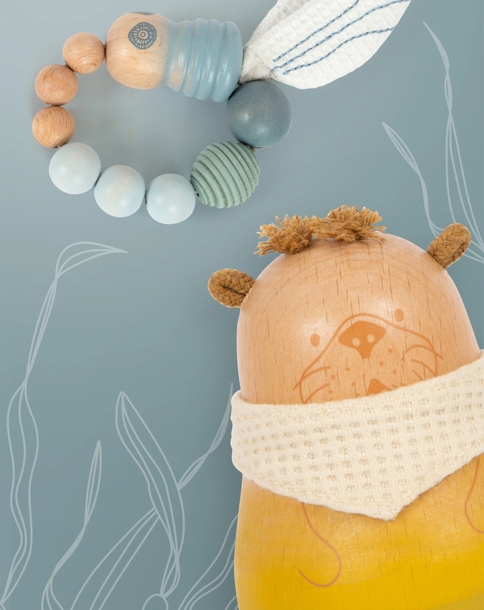 Kinderwagenkette SEASIDE aus Holz