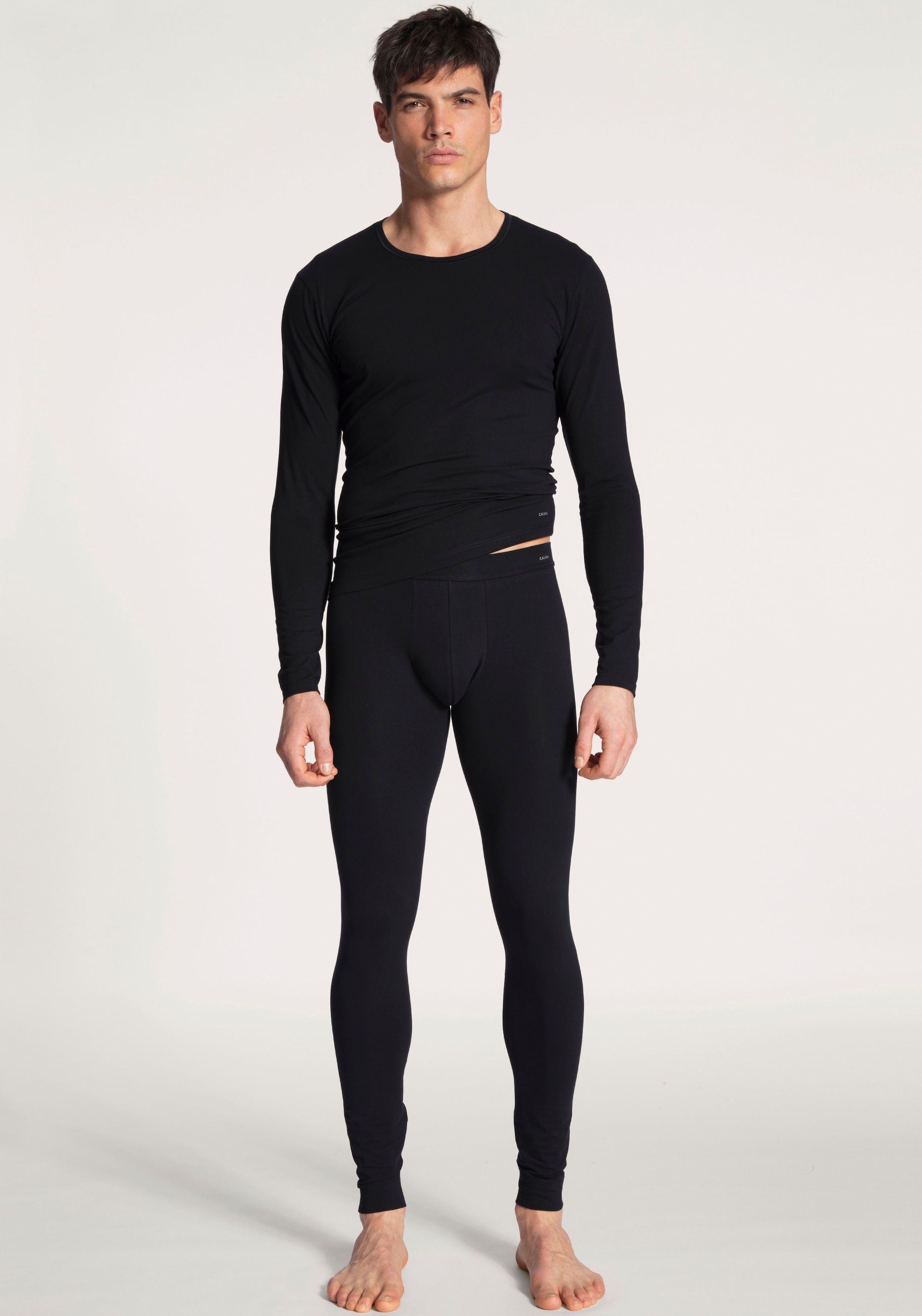 CALIDA Lange Unterhose »Cotton Code«, mit Komfortbund, elastisch, Single Jersey-Qualität