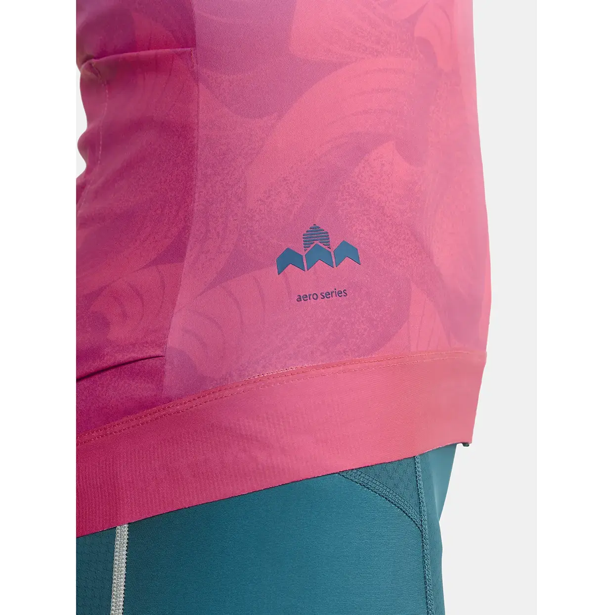 Craft ADV Aero Fietsshirt Korte Mouwen Roze/Groen Dames