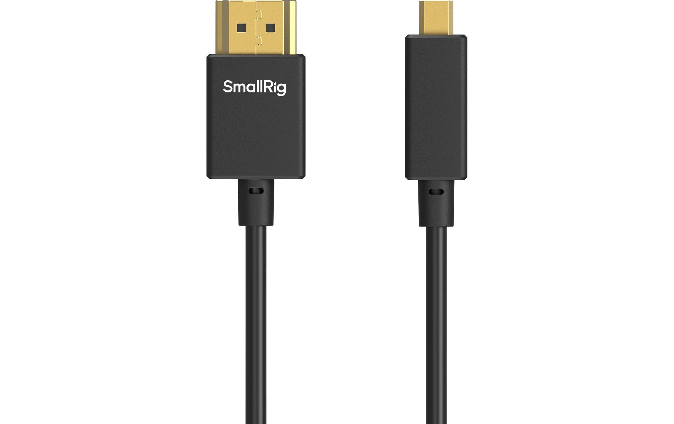 Ultradünnes 4K-HDMI-Datenkabel (D auf A) (100 cm)Hochwertiges HDMI-Kabel (Micro HDMI auf Full HDMI)