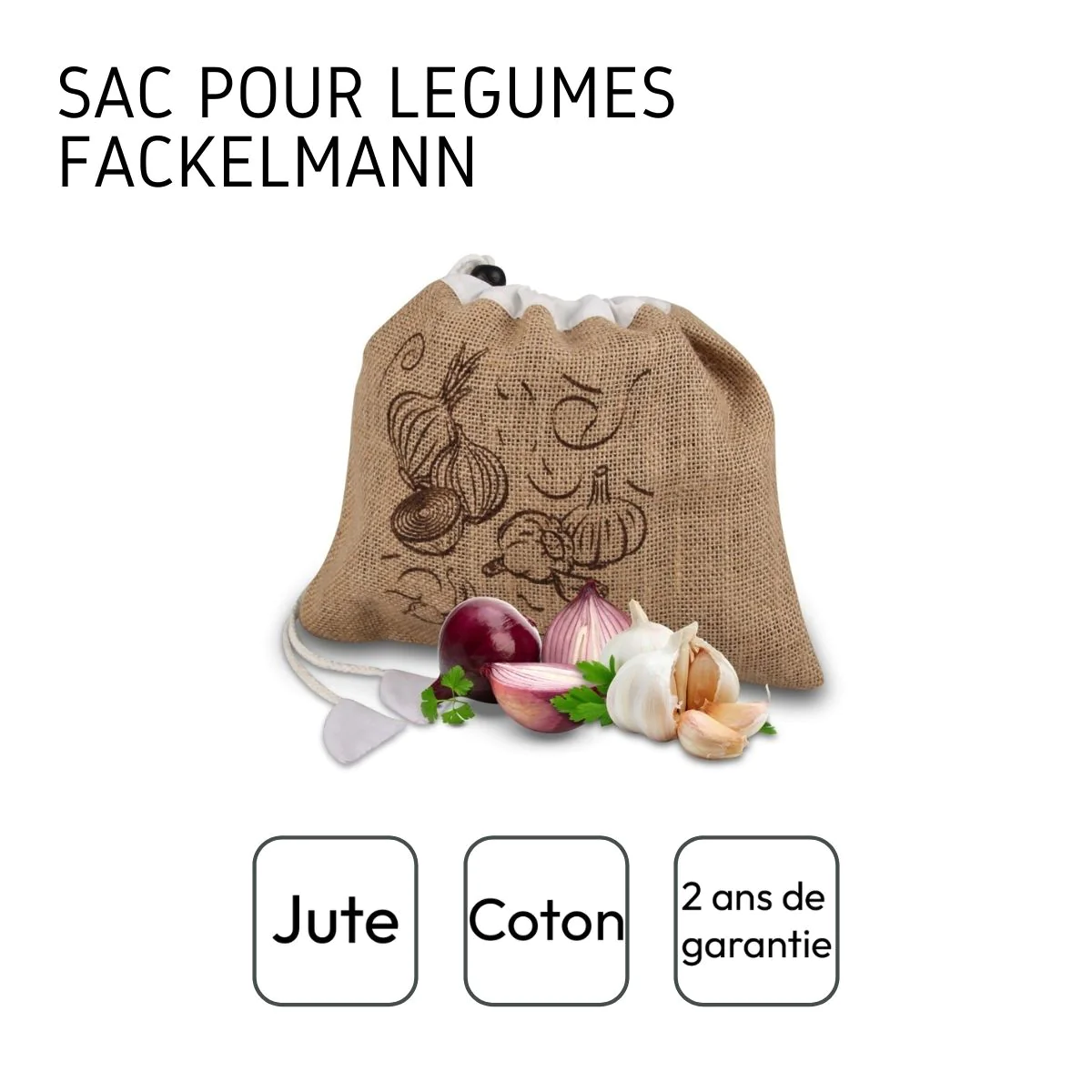 Petit sac à légumes réutilisable Eco Friendly Fackelmann