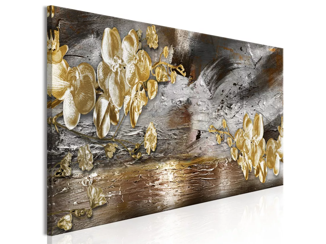 Tableau Golden Garden Étroit - 150 x 50 cm