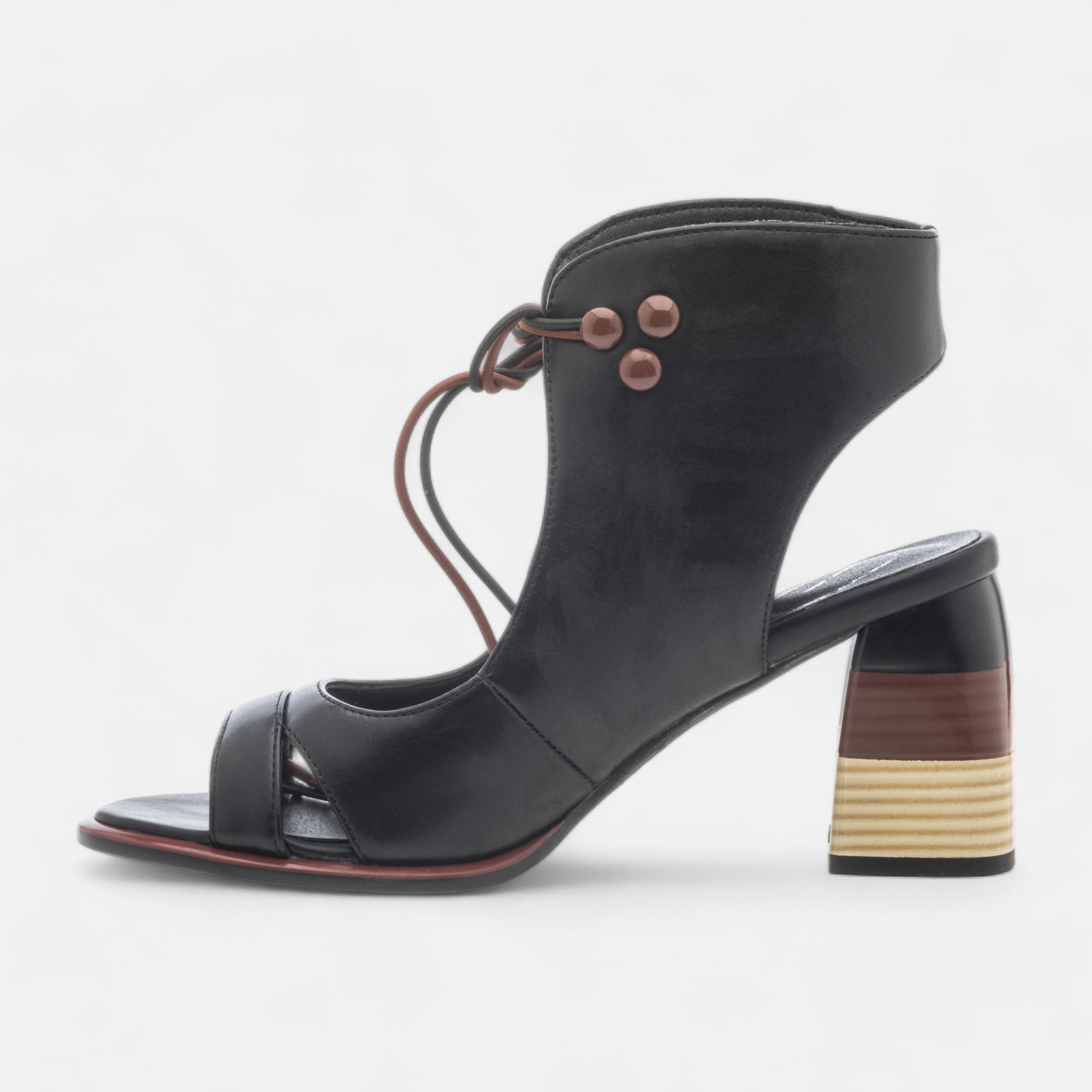 Nu-pieds à talon Femme noir