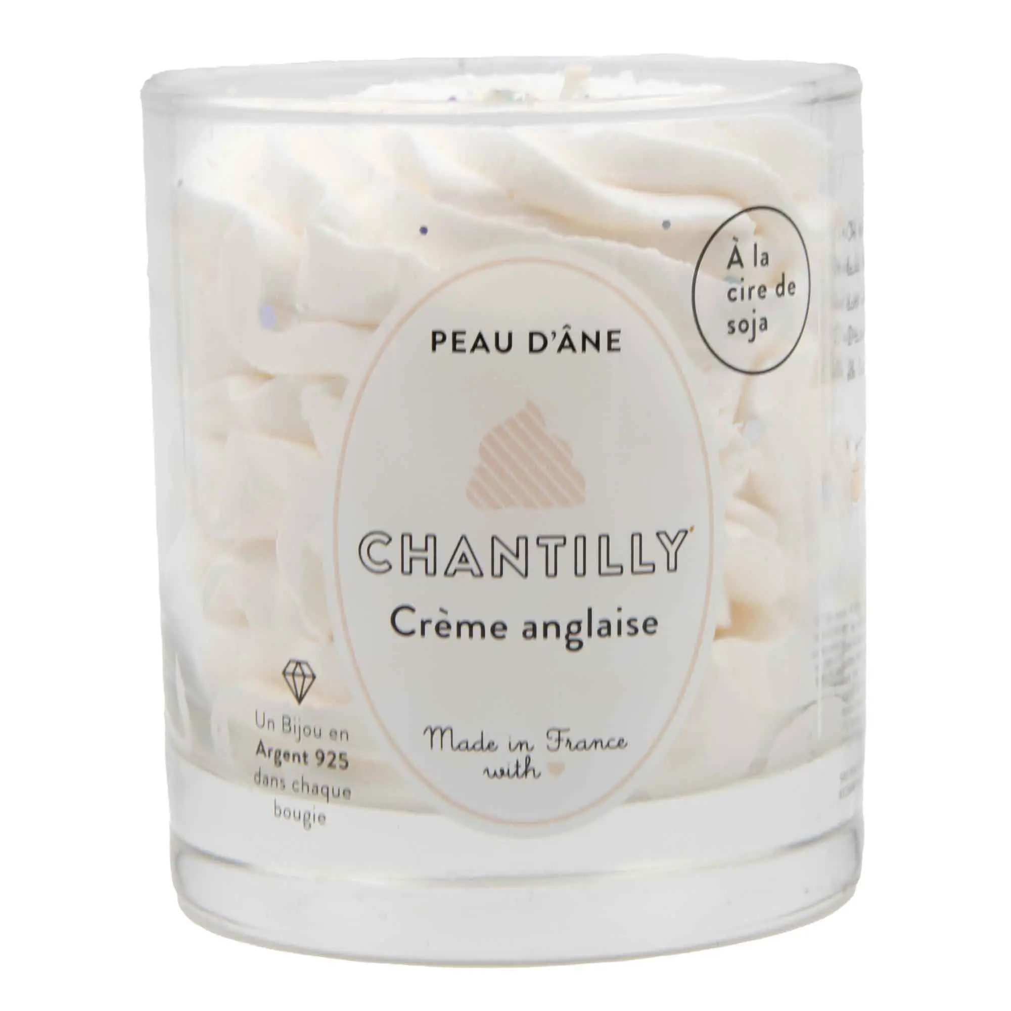 PEAU D'ANE - Crème anglaise Bougie Parfumée avec Bijou- Bougie