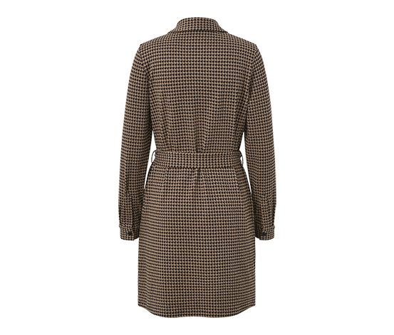Sweatkleid mit Hahnentritt-Jacquard