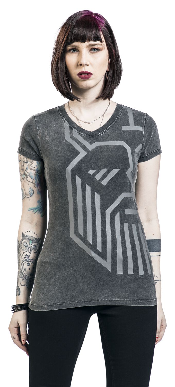 T-Shirt Tête Viking | Black Premium by EMP T-Shirt Manches courtes