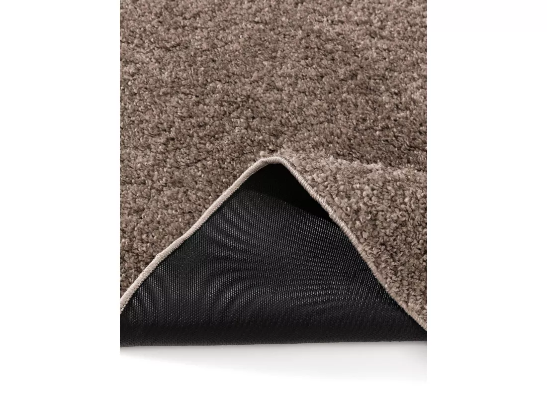Tapis à poils longs Soho Taupe ø 160 cm rond