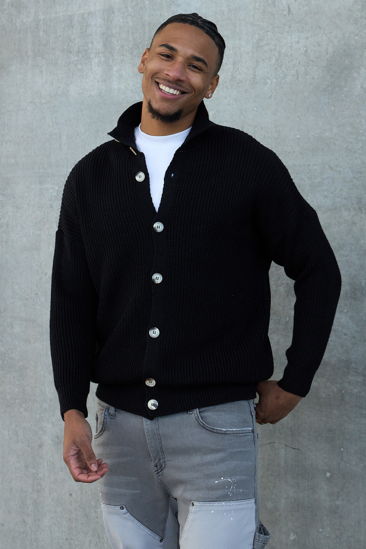 Gilet en maille noir