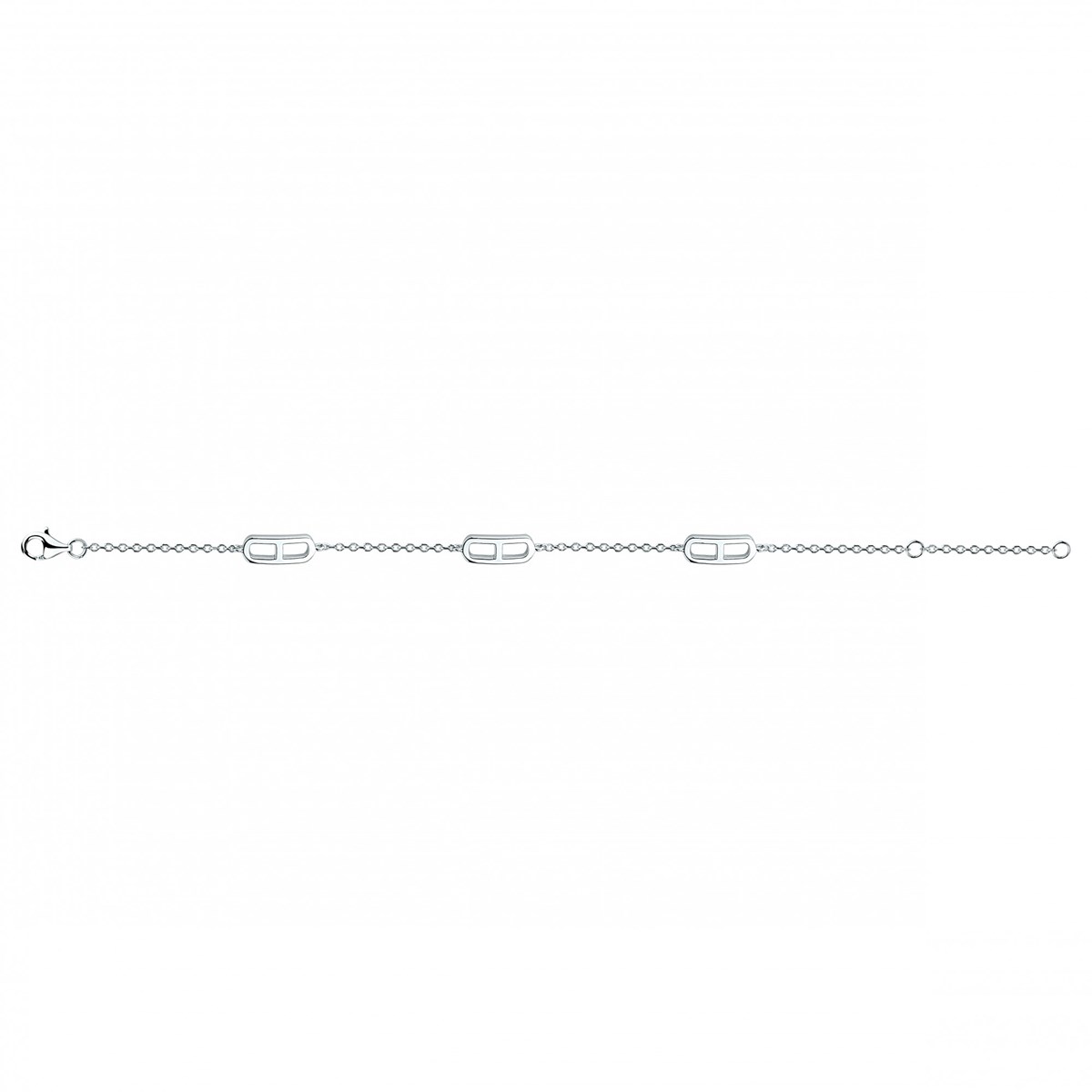 Bracelet souple multi-motifs en Argent