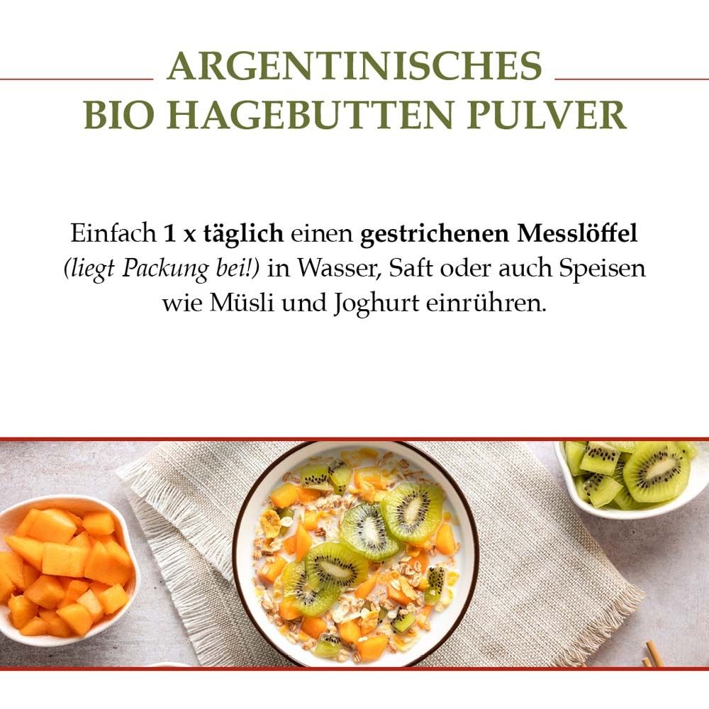 Bio Hagebutten Pulver