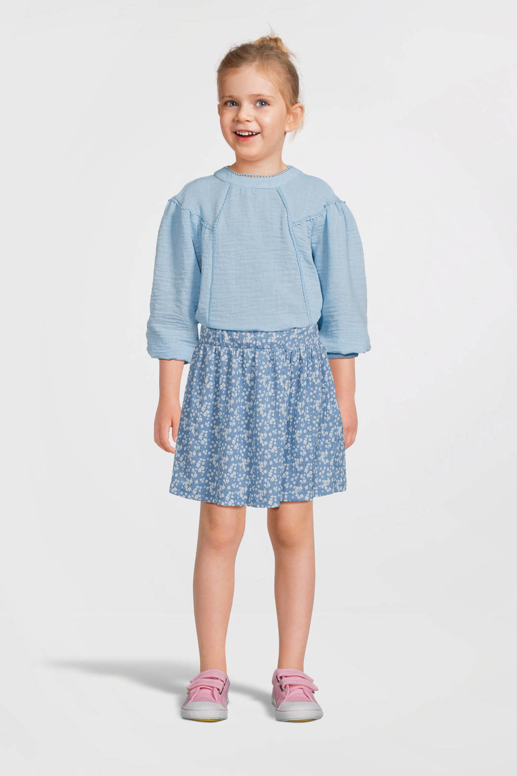 VERO MODA GIRL top VMCHRIS lichtblauw