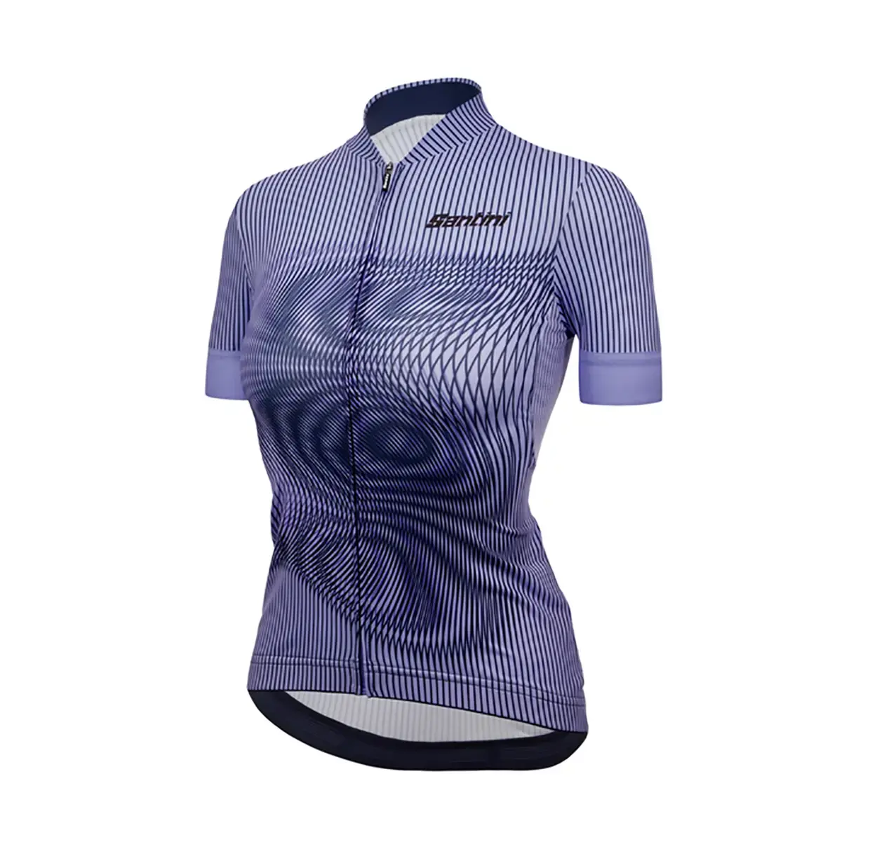 Santini Delta Vortex Fietsshirt Korte Mouwen Paars Dames