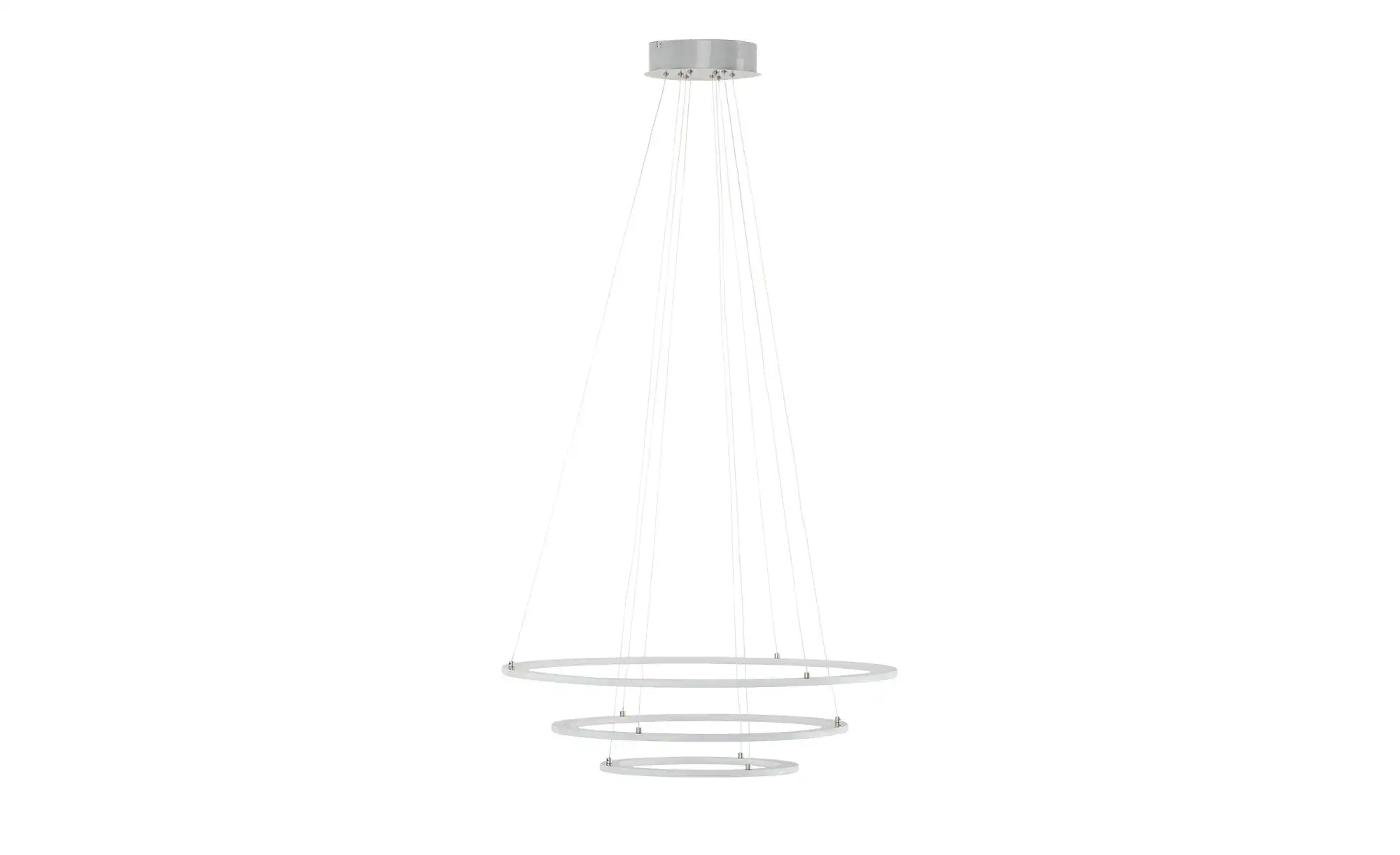 Trio LED-Pendelleuchte, Nickel-matt, `Ringe`