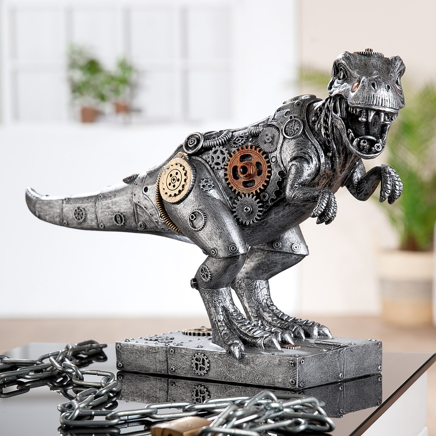 Casablanca by Gilde Tierfigur »Skulptur Steampunk T-Rex Dino«